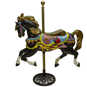 Açık kahve dekorasyon yaşam boyutu fiberglas atlı karınca atı standı özel merry <span class=keywords><strong>go</strong></span> <span class=keywords><strong>round</strong></span> carousel for sale