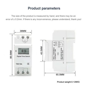 THC15A interruttore Timer programmabile digitale settimanale o giornaliero 220V 16A 20A 30A interruttore di controllo del tempo prezzo - Product Image 5