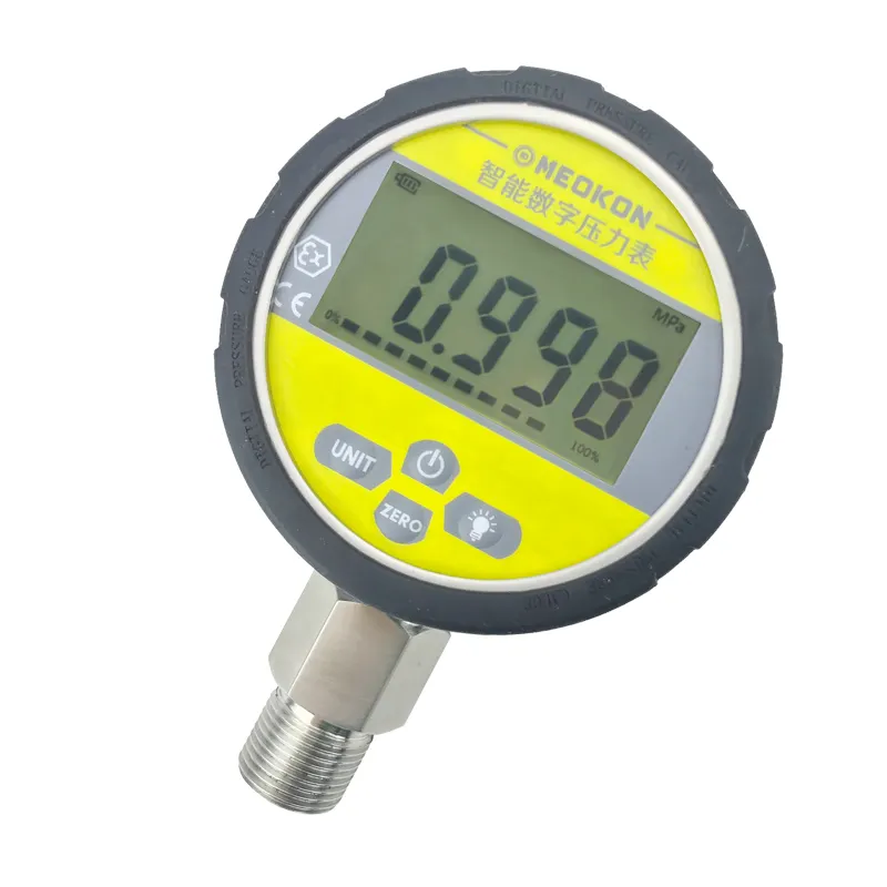 Meokon-Manómetro digital de alta precisión para aceite, agua, gas, medidor de presión