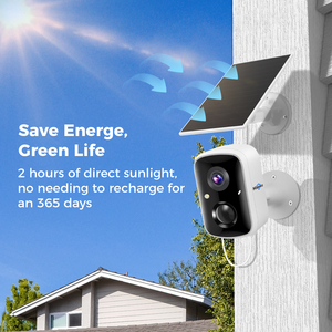 4MP inalámbrico Solar WiFi exterior IP CCTV cámara de seguridad Smart Home Video vigilancia CMOS Sensor detección de movimiento tarjeta de memoria - Product Image 5