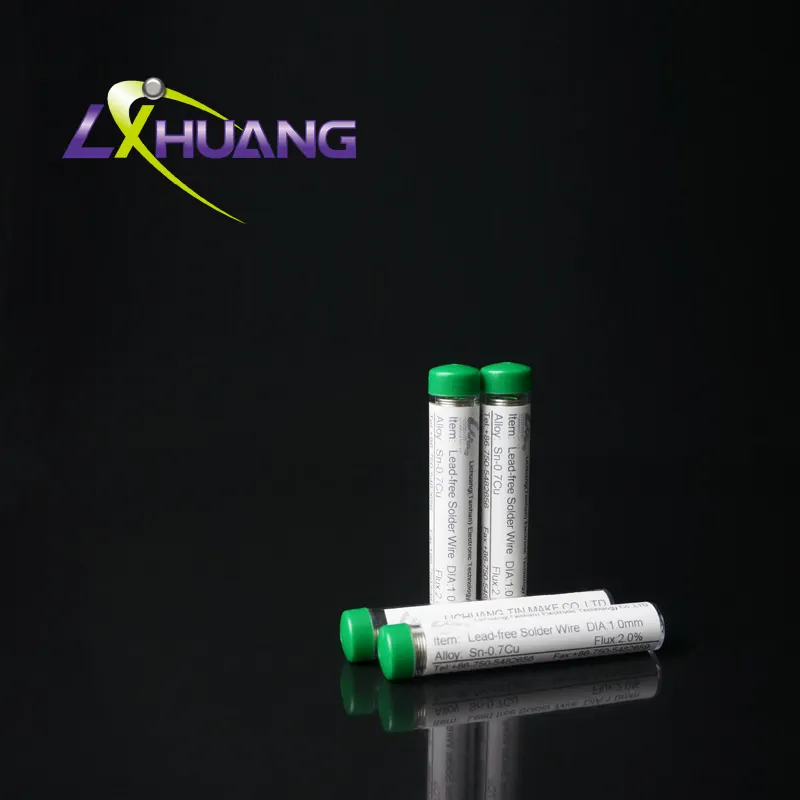 Lichuang caneta de estanho com fio de solda, Sn-0.3Ag-0.7Cu mm, sem chumbo, 0.8mm, com fio de resina de fluxo
