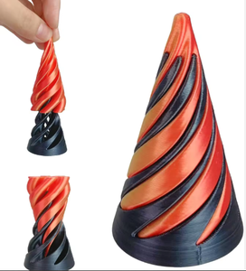 חדש 3d מערבולת החוט 3d חדש צעצוע סליל אגוז סליל ספירלה חרוט ספירלה כוינור דידל פידג 'ט