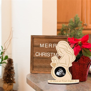 Bé Đầu Tiên Hình Ảnh Siêu Âm Khung Sonogram Khung Gỗ Mang Thai Khung Ảnh Bé - Product Image 5