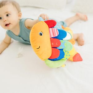 自閉症の子供のためのインタラクティブなアソートテクスチャードウォールパネル教育触覚感覚タッチマットフリップフィッシュ柔らかい赤ちゃんのおもちゃ - Product Image 3