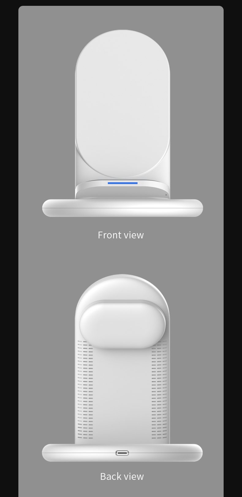 WiWU 3 in 1 wireless charger stand for mobile phone smart watch 20W fast charge desktop stand charger
