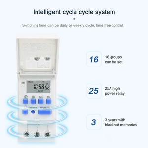 THC15A interruttore Timer programmabile digitale settimanale o giornaliero 220V 16A 20A 30A interruttore di controllo del tempo prezzo - Product Image 2