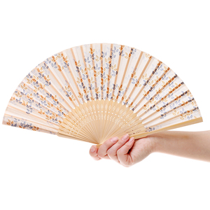 定制标志竹锐舞粉丝节手持可折叠手扇男女舞蹈音乐派对表演装饰品礼品