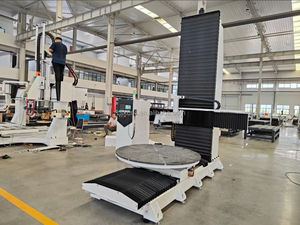 Rongchi Vertical <strong>CNC</strong> <strong>Router</strong> Economic 5 Axis Machining Center Competitive Price Core Including Motor Engine PLC <strong>Syntec</strong> Richauto - Product Image 2