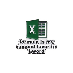 Sáng Tạo Excel bảng tính men chân văn phòng tùy chỉnh phần mềm Logo worksheet trâm cài ve áo huy hiệu trang sức phụ kiện trang trí - Product Image 2