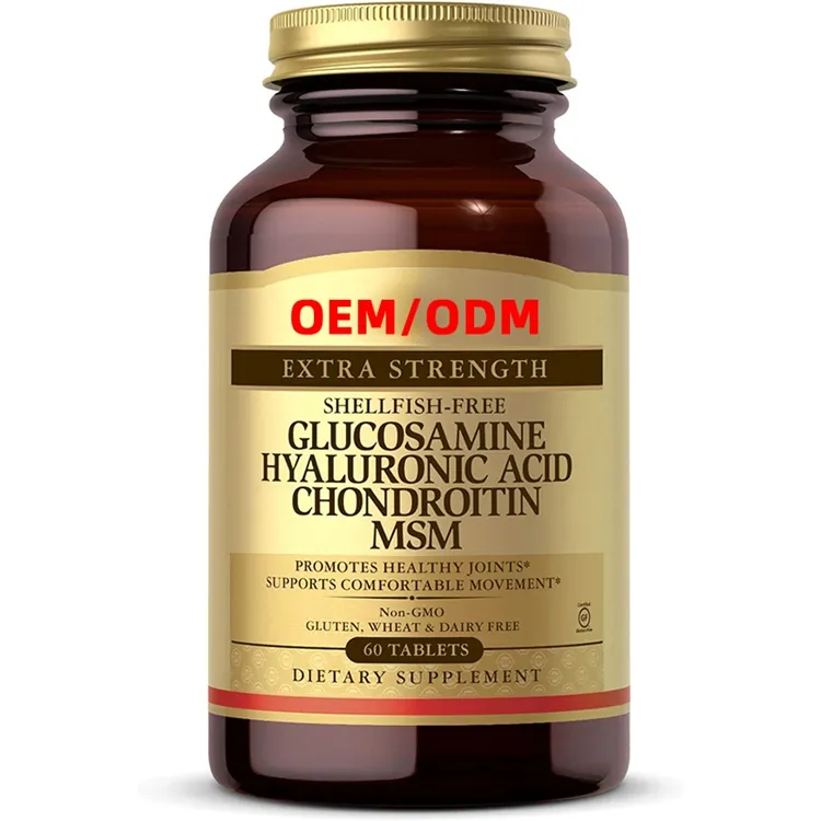 Глюкозамин Гиалуроновая кислота хондроитин MSM 60 таблеток совместная поддержка комфорт для активного образа жизни без глютена
