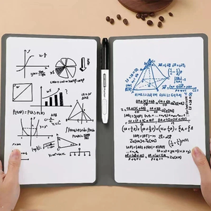 A5 riutilizzabile Whiteboard Notebook Memo Book con penna lavagna bianca gratuita che cancella tessuto settimanale Budget Planner Notebook portatili - Product Image 5