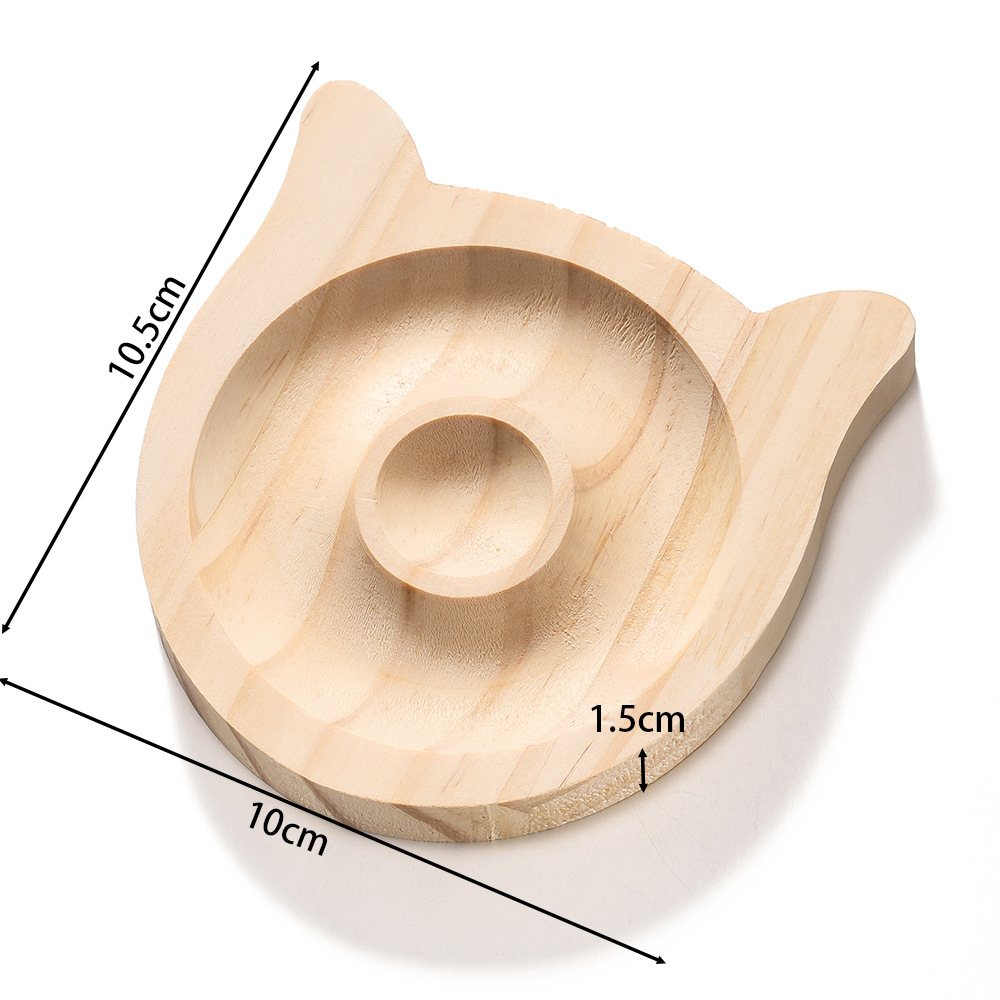 Cat wooden plate