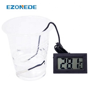 Digital LCD Thermometer <strong>Temperature</strong> Monitor with <strong>External</strong> Probe for Fridge Freezer Refrigerator Aquarium Black - Product Image 4