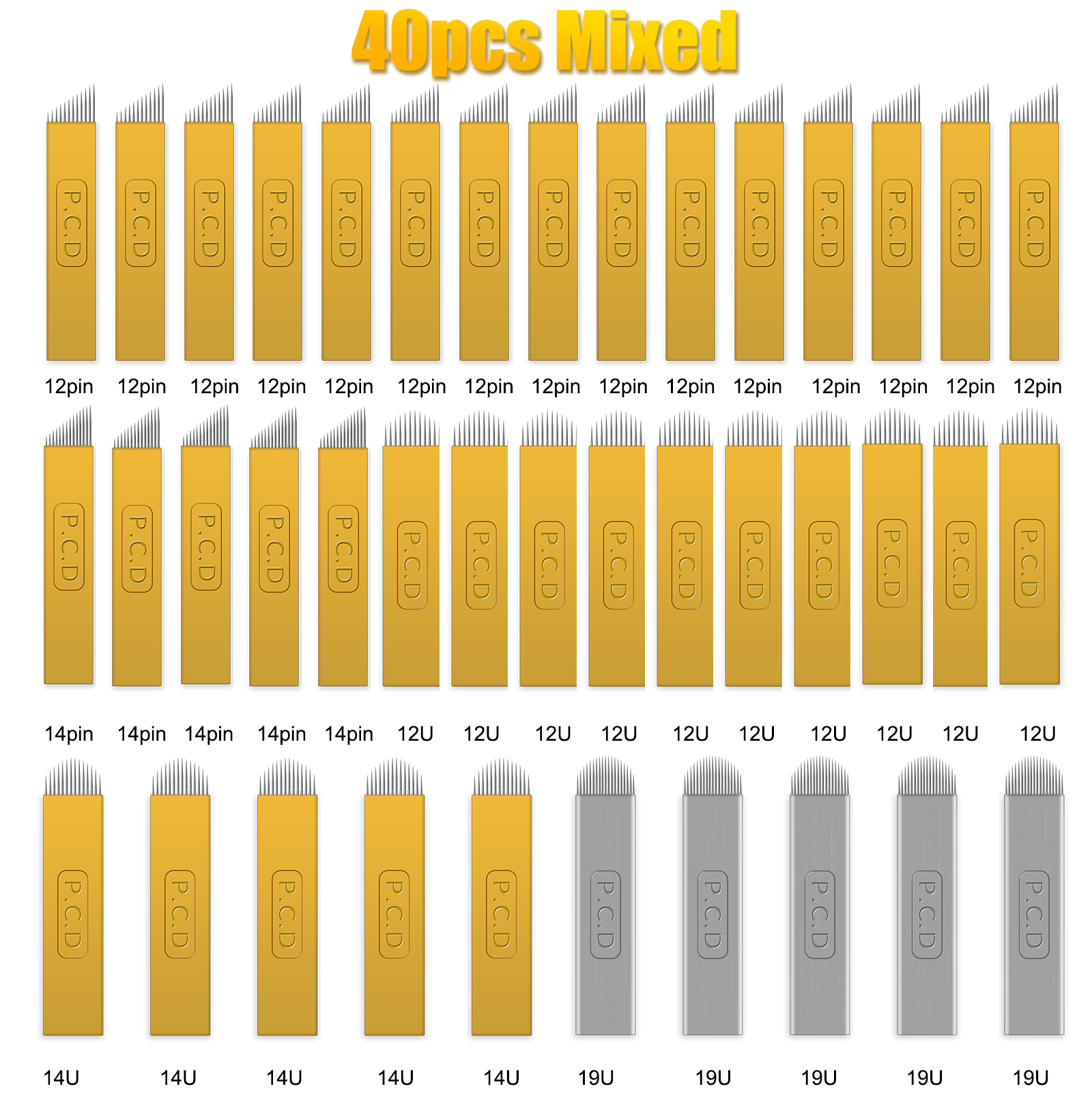 40 aiguilles assorties