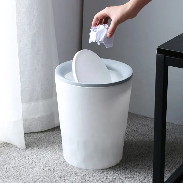 새로운 디자인 인기있는 쓰레기통 쓰레기 수 실내 욕실 주방 호텔 방 쓰레기통 플라스틱 쓰레기통