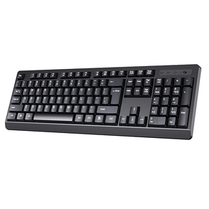 フルサイズキーボードUSBレシーバー電源スイッチマウスコンボ2.4GHzワイヤレスキーボードPC用 - Product Image 2