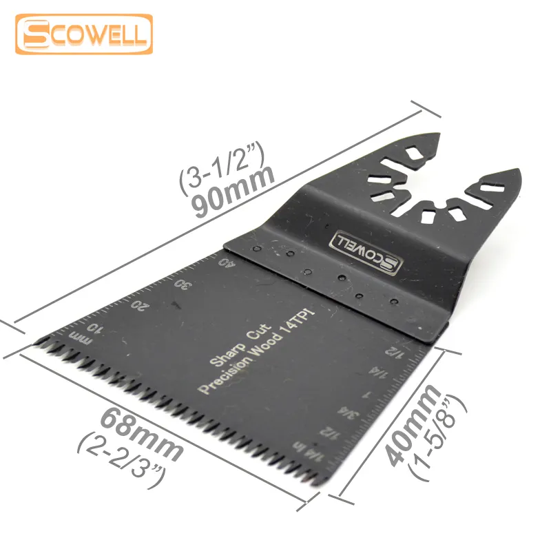 Lames de scie japonaises pour coupe du bois, outils multiples oscillants en Triangle, lames de scie à plongeant, outils différents, 21 à 65mm