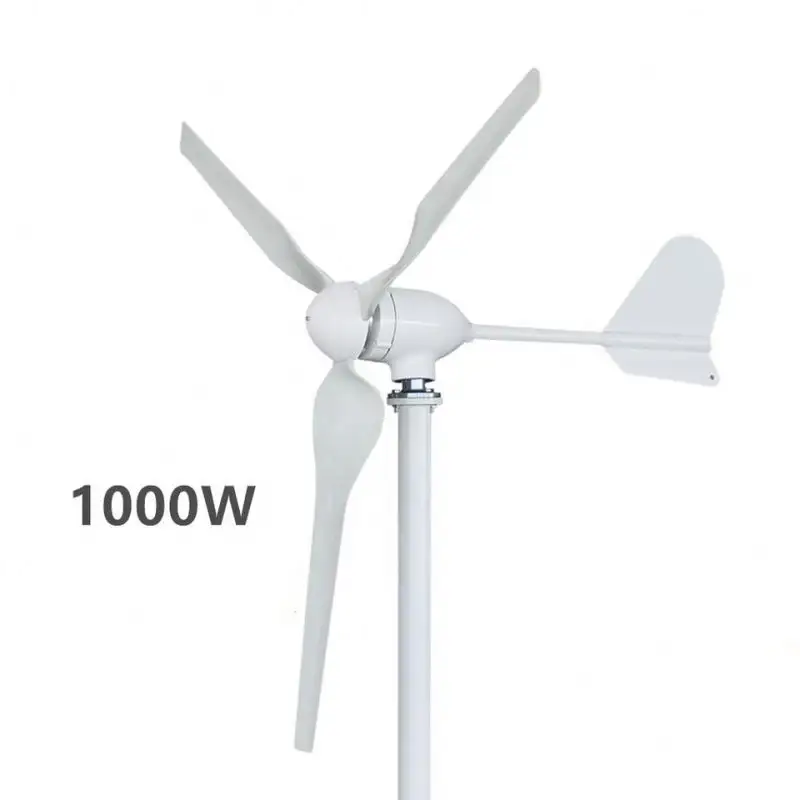 Windgenerator auf Lager 1500 W 48 V Stärke-Windkraftanlage 3 Stück 1080 MM Nylongewebeblätter 1,5 kW 220 V 120 V Windmühle