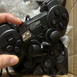 Directo de fábrica USB con cable PC Gamepad Joypad Joystick de doble vibración controlador de juego Compatible para PC ordenador portátil Gaming