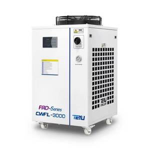 S & A teyu CWFL-3000ระบบทำความเย็นด้วยอากาศเย็นสำหรับการแปรรูปเลเซอร์เครื่องอัด R410A ฟังก์ชันหมุนเวียนชิลเลอร์3kW - Product Image 1