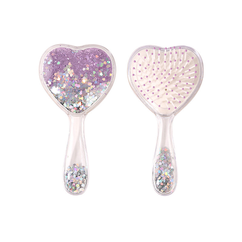 Purple heart-air cushion comb
