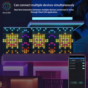 4040 RGB IP 65 15 Вт светодиодный экран для вечеринок пульт дистанционного управления Программирование для домашнего декора атмосфера занавес освещение - Product Image 5