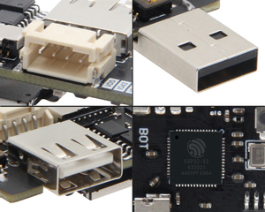 LILYGO T-Dongle ESP32-S2 Entwicklungs platine 1,14-Zoll-LCD-Display Drahtloses WIFI-Modul OTG-männliche weibliche Schnitts telle unterstützt TF-Karte