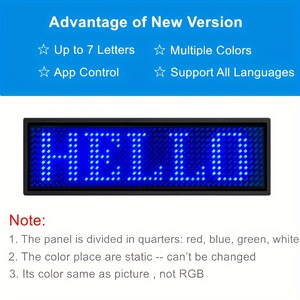 APP Tag Scrolling luce lampeggiante LED nome Badge Smart Wireless Mini schermo - Product Image 3