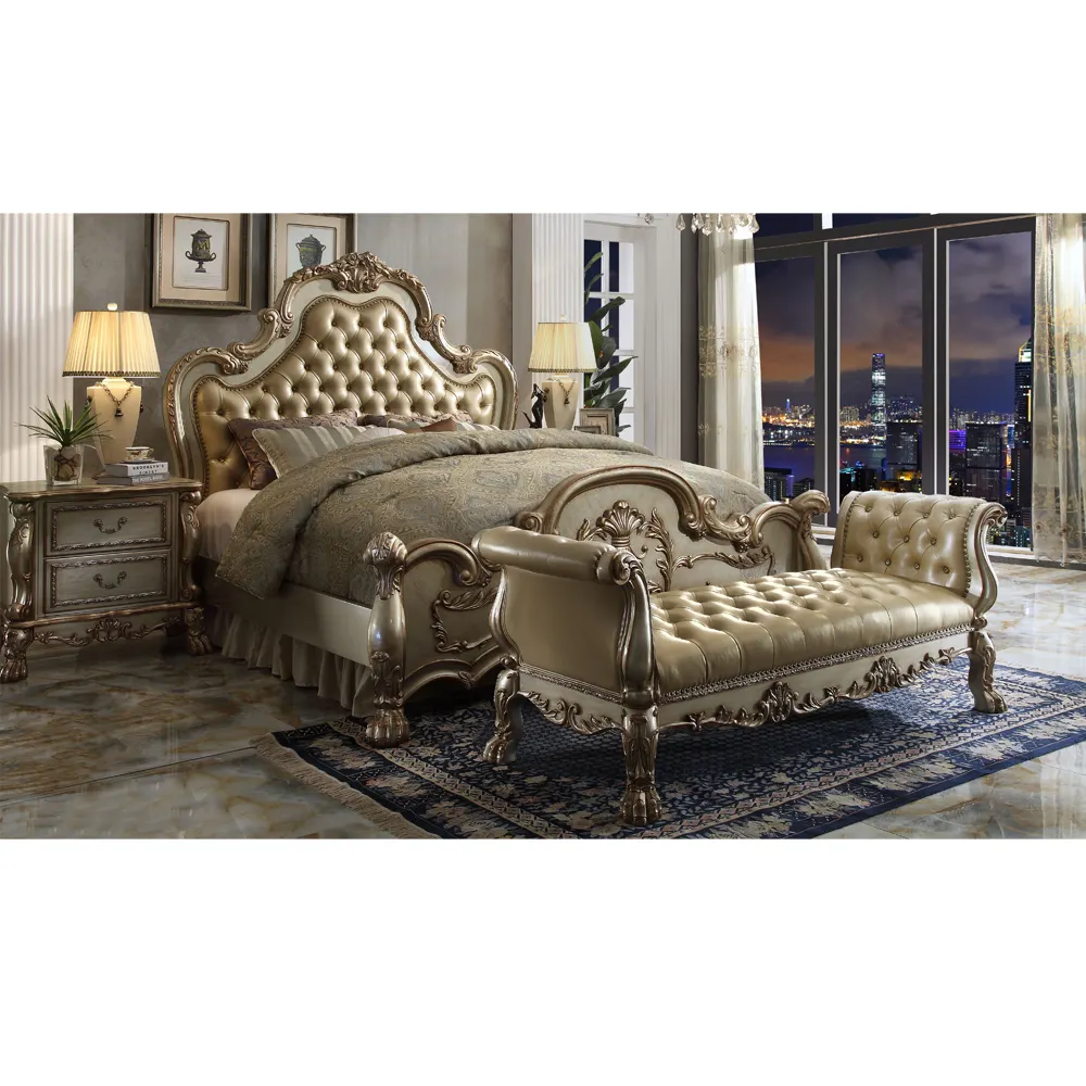 Comodo letto 2020 nuovo design in stile americano antico classico vendita calda letto matrimoniale King sise mobili