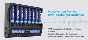 XTAR VC8 Type-C 8ช่องลิเธียมไอออน3.7 V 18650เครื่องชาร์จแบตเตอรี่18650แบตเตอรี่และเครื่องชาร์จ Uk - Product Image 5