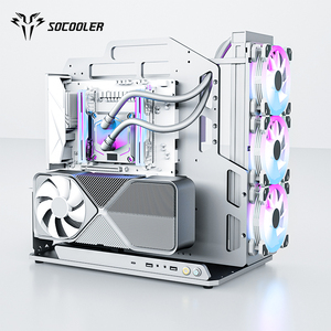 SocoolerカスタムDIY RX7800 XT GPU ITXケースゲーム用コンピュータケース & タワー水冷サポートパニック購入ラックタイプ - Product Image 3
