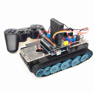 Arduino Ino plastik DIY elektronik Robot takım elbise ve uzaktan kumandalı Tank PS2 programlama için karışık L298N şasi