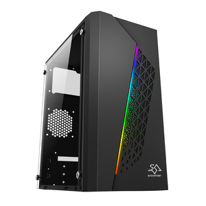 SNOWMAN Gaming <strong>PC</strong> <strong>Case</strong> Mid Tower Computer <strong>Case</strong> Sell Well Acrylic Computer <strong>case</strong> M-ATX Customized Black Fan RGB <strong>PC</strong> - Product Image 2