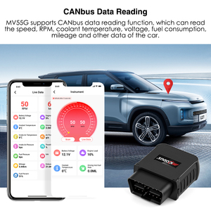 MiCODUS MV55G专业车辆车载车载诊断2全球定位系统跟踪设备实时语音监视器Canbus 4G Wifi Obd全球定位系统跟踪器带sim卡 - Product Image 2
