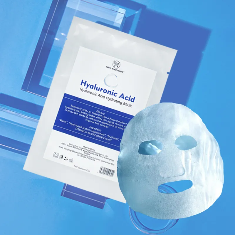 Máscara facial de hidratação da pele, máscara facial da coreia para cuidados com a pele, anti-rugas, anti-envelhecimento, com ácido hialurônico, atacado