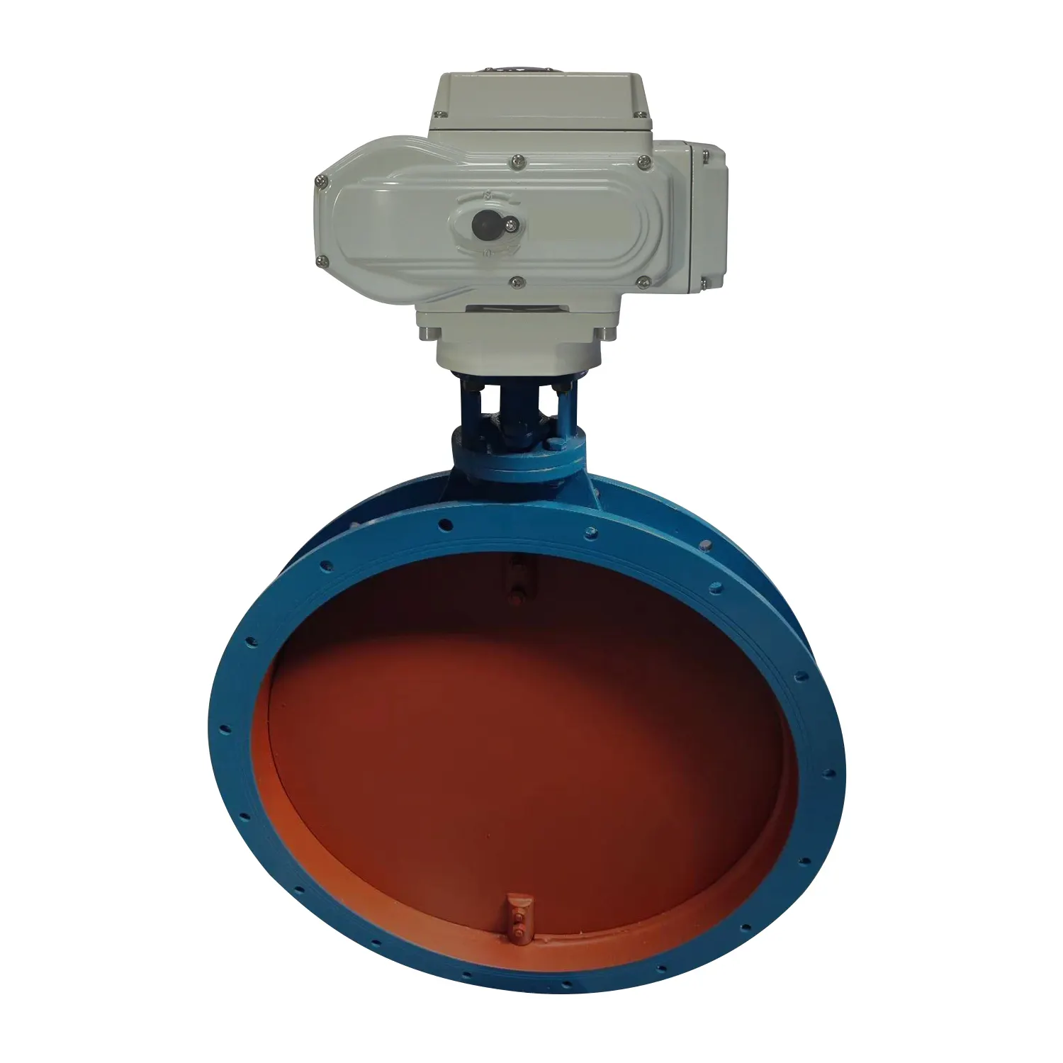 Double Flanges Carbon Steel 4-20mA Motorized Flow Control butterfly valve air duct electric valve