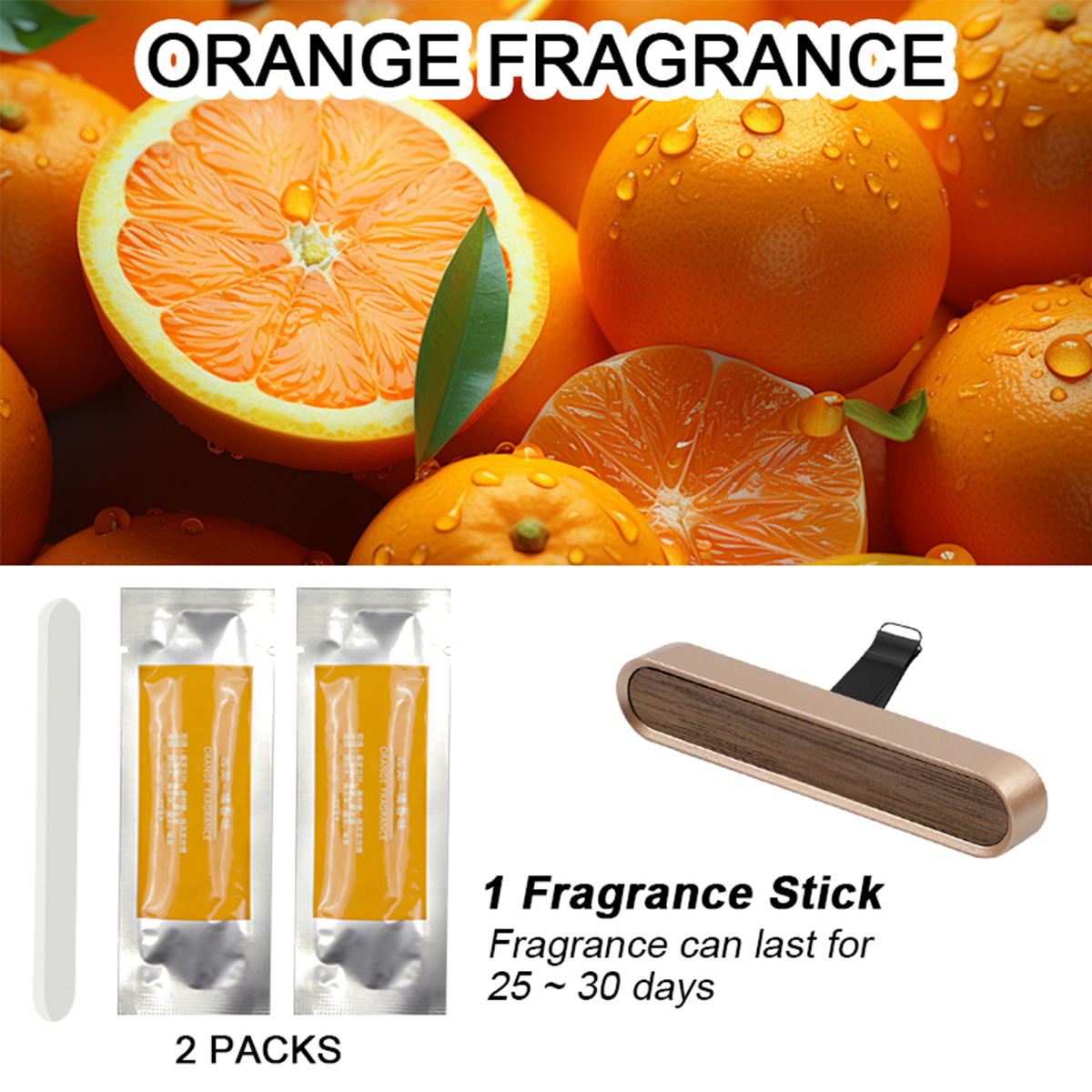 Oro rosa (con bastoncini di fragranza arancione 2 pz)