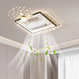 Потолочный вентилятор со светодиодным акриловым пультом дистанционного управления и голосовой командой - Product Image 2