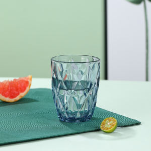 280ml Classic and Cute <strong>Blue</strong> Pattern Glass Tumbler Water and Whisky <strong>Cup</strong> With Customizable Logo for Parties Boxed - Product Image 2