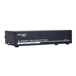 350MHz <strong>VGA</strong> <strong>Splitter</strong> <strong>1</strong> in 8 Out, MT-VIKI 1x8 <strong>1</strong> Computer 8 Monitor + Power Adapter <strong>VGA</strong> <strong>Splitter</strong> - Product Image 3