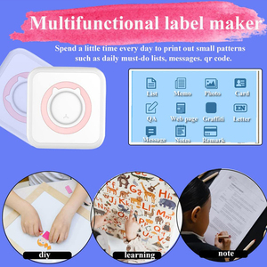 Mini Pocket Printer Wireless BT Connection Thermal Printer for Photos, Receipts, Notes, <strong>Memo</strong>, Labels, QR <strong>Codes</strong> - Product Image 5