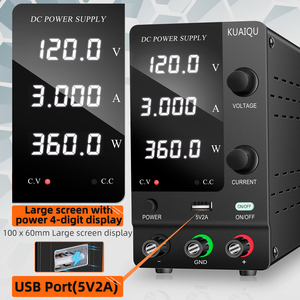 120V 3A SPPS-C1203スイッチング出力DC電源修理LEDストリップライトプログラム可能なデジタルディスプレイ電圧レギュレーター - Product Image 4