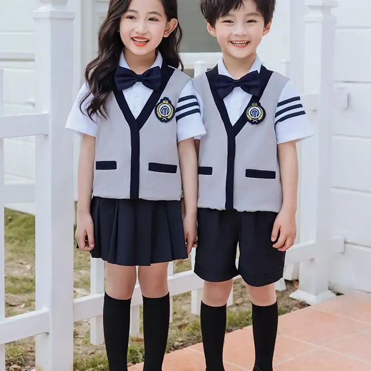 Diseño de uniforme coreano para escuela primaria, precio de fábrica