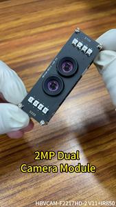 USB 2.0 2MP Dual Camera 1080P HD ritratto, rilevamento di vita e riconoscimento applicazione modulo fotocamera - Product Image 6