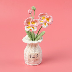 Vase blanc phalaenopsis rose