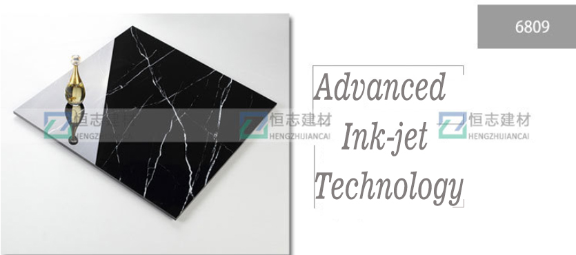 Factory Direct Sales Modern Black and White Like Marble Polished Tile