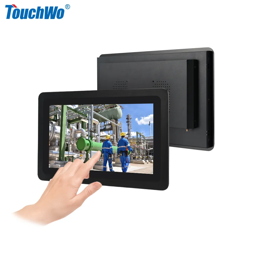 Touchwo marco abierto 15,6 pulgadas pantalla táctil incrustado impermeable marco abierto industrial Android Panel PC
