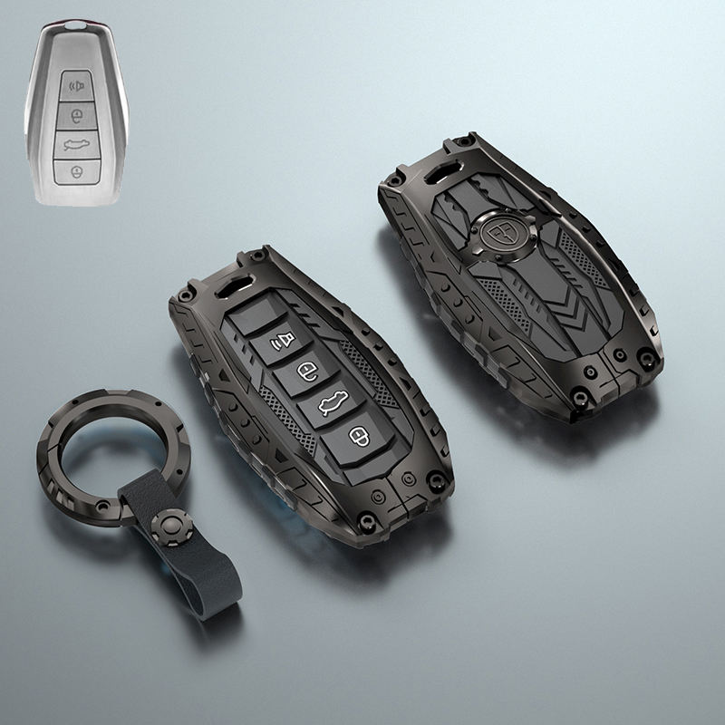 4B-T-horn noir avec porte-clés circulaire