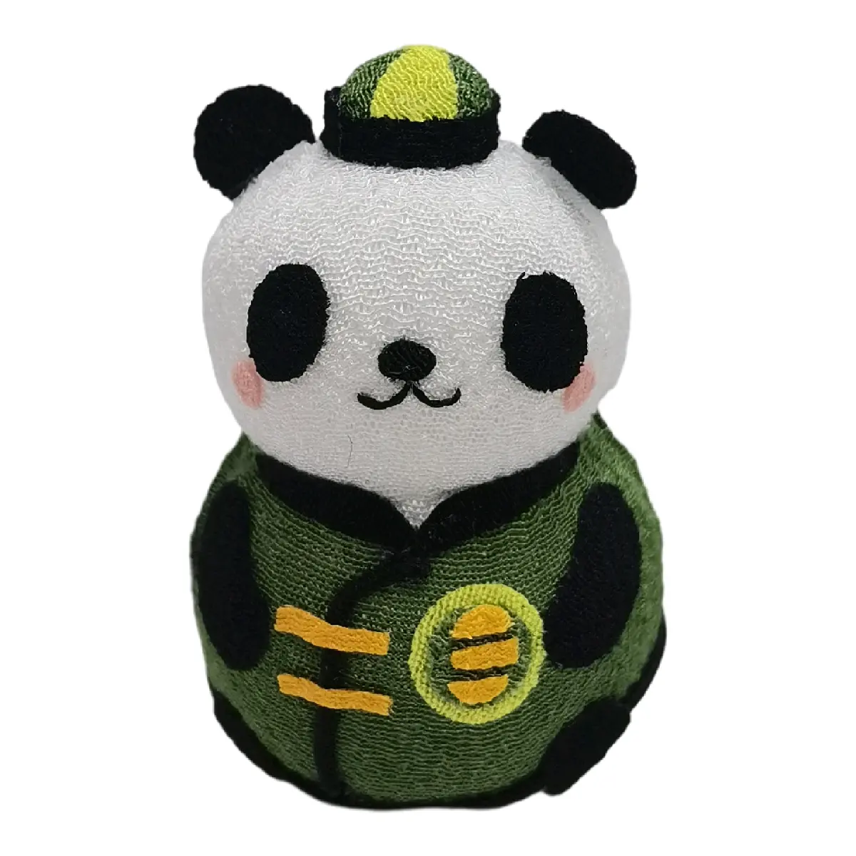 Juguetes de peluche de animales japoneses, ropa tradicional china, Panda