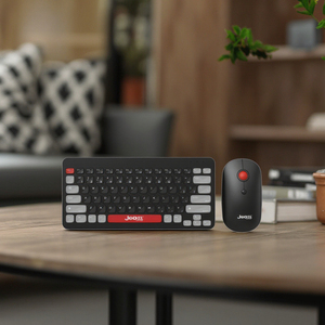 Mini combo de ratón inalámbrico 4D BT con 79 teclas Teclado de oficina Delgado Teclas de colores mezclados Interfaz USB Nuevo teclado para computadora portátil - Product Image 5